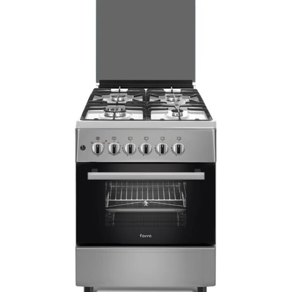 CUISINIERE FERRE 4FEUX 60X60 INOX F6S40G2