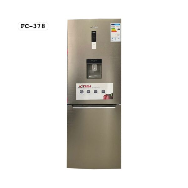 REFRIGÉRATEUR ASTECH COMBINE 3 TIROIRS 322 LITRES NOFROST AVEC FONTAINE GRIS FC378INOOG