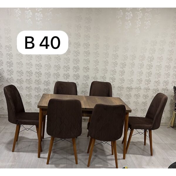 TABLE A MANGER 6PLACES EXTENSIBLE
80X130/80X170 BOIS MARRON B40