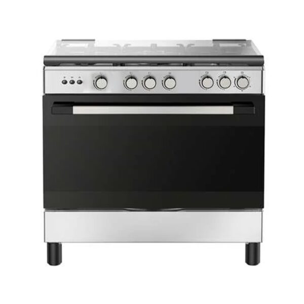 CUISINIERE MIDEA 5FEUX 90X60 INOX 90605G030